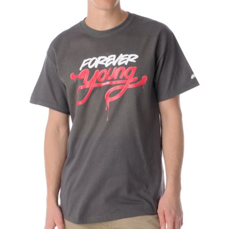 Trukfit Forever Young Charcoal Tee Shirt