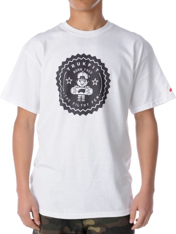 Trukfit Lil Tommy Seal White Tee Shirt