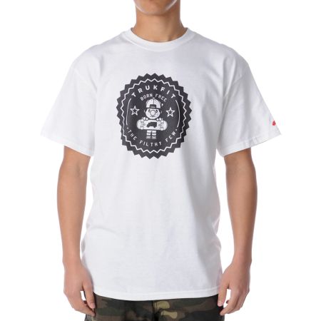 Trukfit Lil Tommy Seal White Tee Shirt