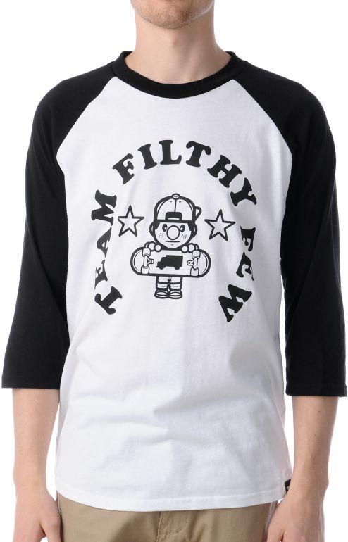 Trukfit Filthy Few Black Baseball Tee Shirt