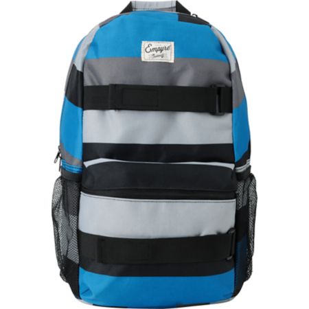 Empyre Rollin Blue & Black Stripe Skate Backpack