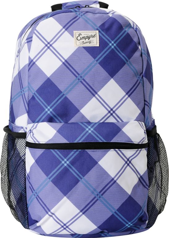 Empyre Girls Purple Plaid Roll Call Laptop Backpack