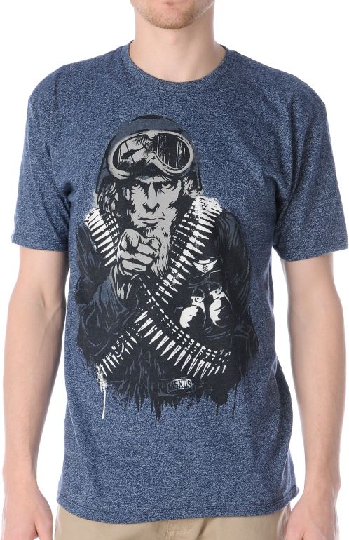 Mass Exodus The Recruit Navy Blue Tee Shirt