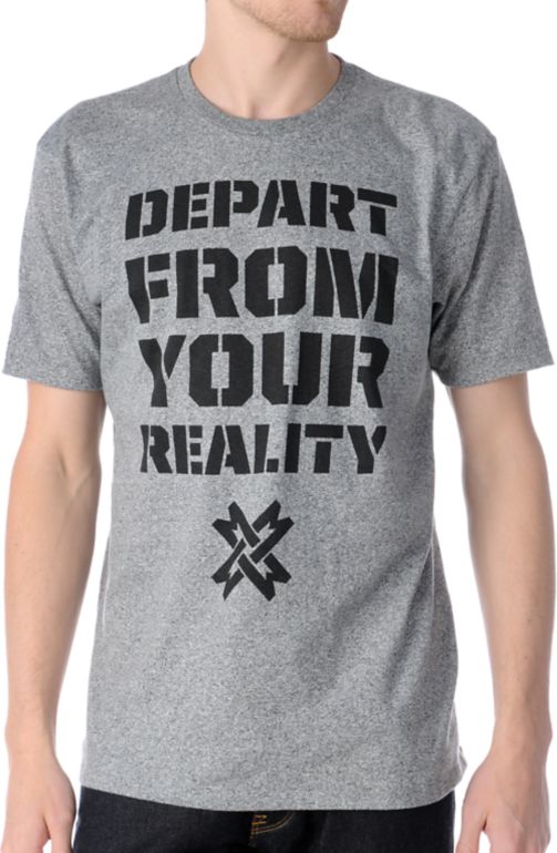 Mass Exodus Departed Grey Tee Shirt