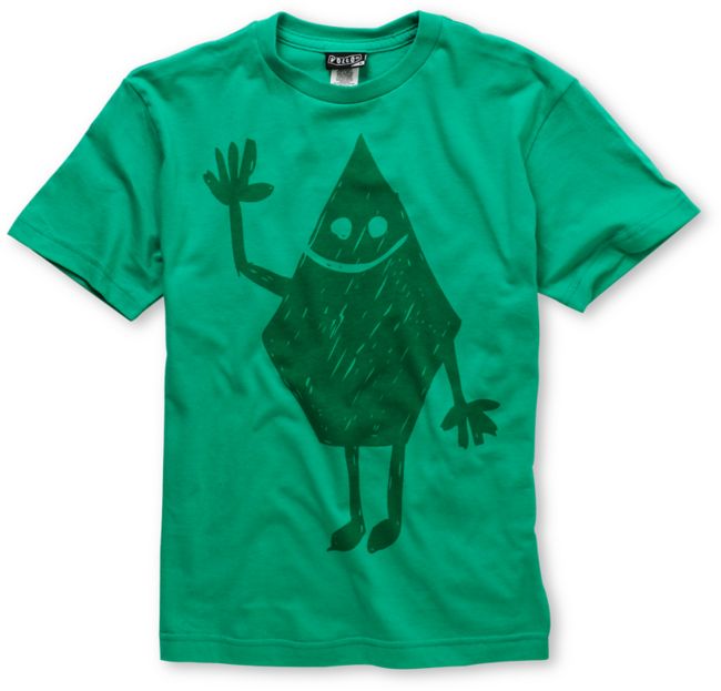 Volcom Boys Hey Stone Green Tee Shirt