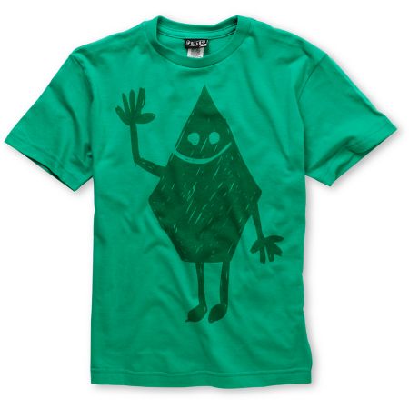 Volcom Boys Hey Stone Green Tee Shirt