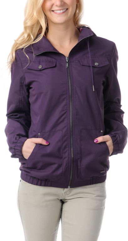 Empyre Girls Frisco Blackberry Purple Windbreaker Jacket