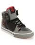 Supra Kids Vaider Red & Grey High Top Skate Shoes