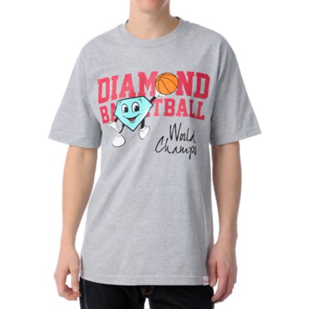 Diamond Supply Cutty Champ Grey Tee Shirt
