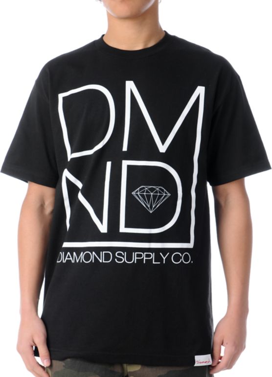 Diamond Supply DMND Black Tee Shirt