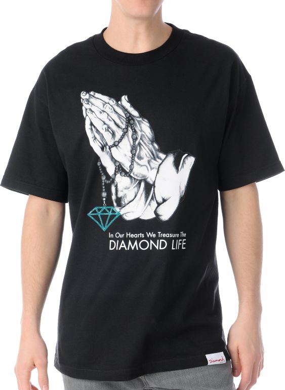 Diamond Supply Treasure Black Tee Shirt