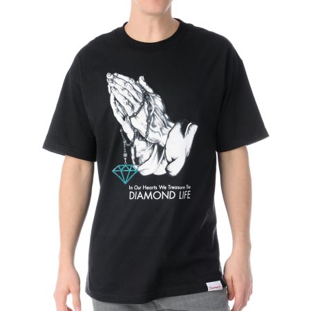 Diamond Supply Treasure Black Tee Shirt 