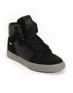 Supra Kids Vaider Black Perforated High Top Skate Shoes