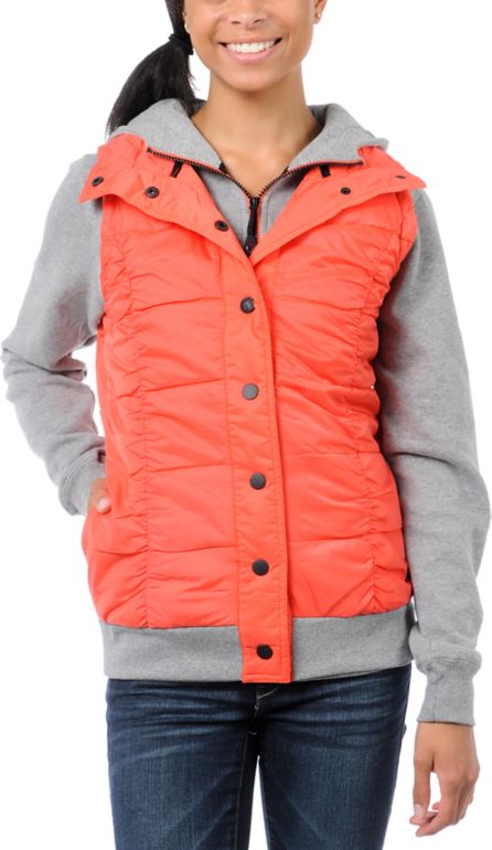 Fox Girls Network Orange Vest & Hoodie