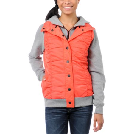 Fox Girls Network Orange Vest & Hoodie