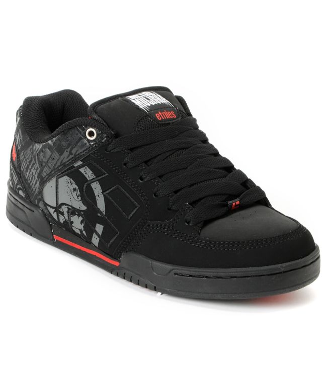 Etnies x Metal Mulisha Charter Black & Red Shoe