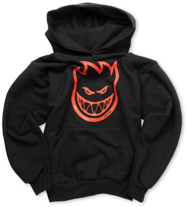 Spitfire Boys Bighead Black & Red Pullover Hoodie