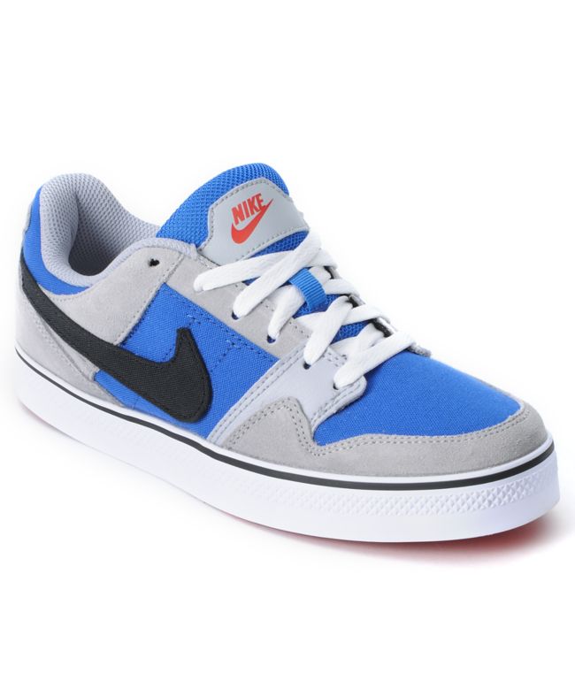 Nike SB Mogan Mid 2 SE JR Wolf Grey & Varsity Blue Boys Skate Shoe