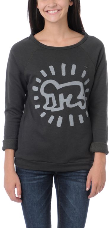 Obey Keith Haring Radiant Baby Crew Neck Sweatshirt
