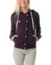 Element Girls Sandbox Eggplant Hooded Varsity Jacket