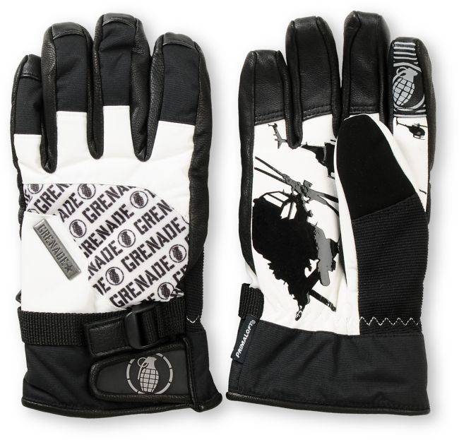 Grenade Huey Black & White 2013 Snowboard Gloves