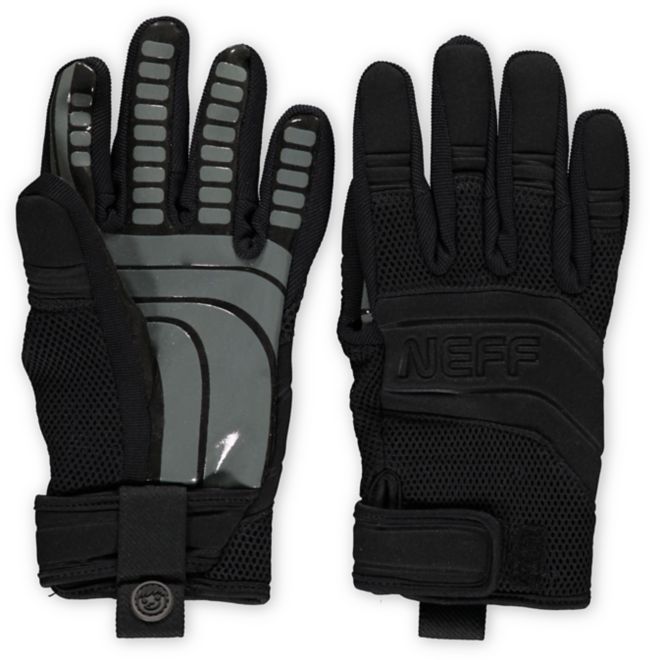 Neff Rover Black & Grey Pipe Snowboard Gloves 2013