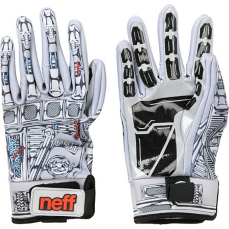 Neff Chameleon Robot Grey 2013 Pipe Snowboard Gloves