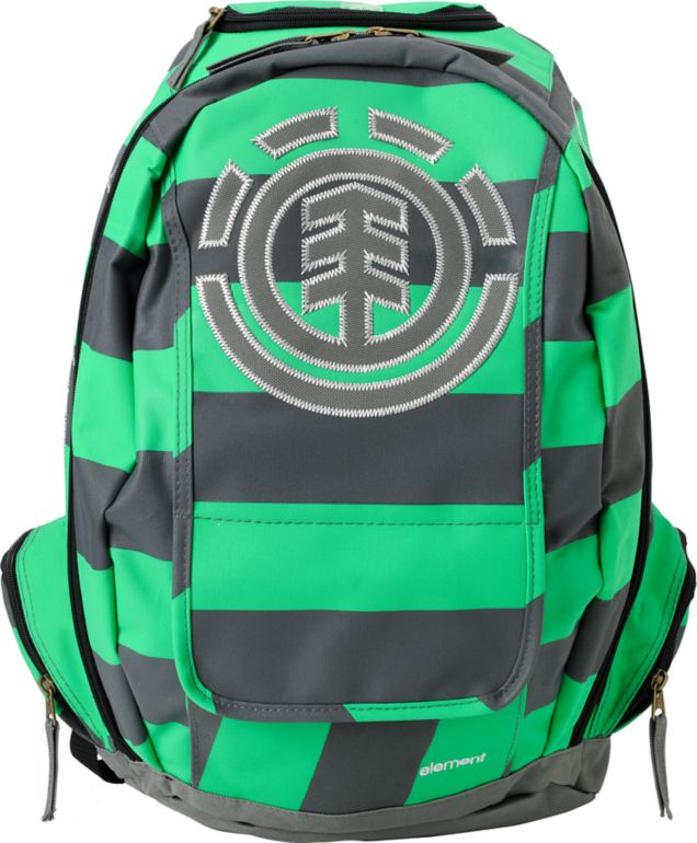 Element Gamine Green & Grey Stripe Backpack