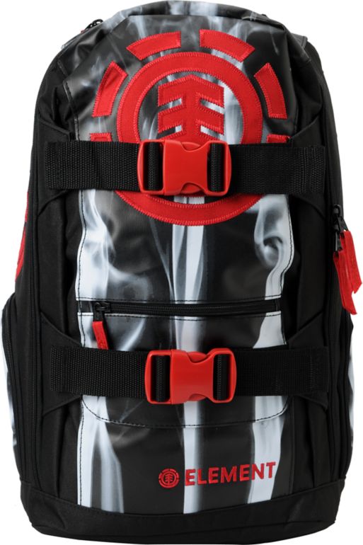 Element Upward Smoke Black & Red Skate Backpack