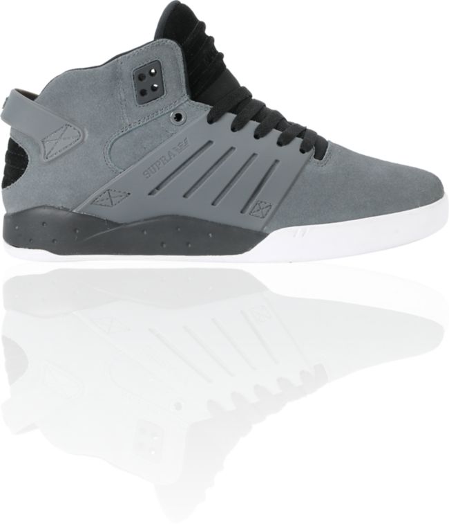Supra Skytop III Grey Suede & Black Shoe