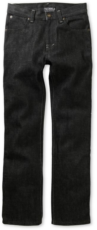 Free World Boys Messenger Raw Black Skinny Jeans