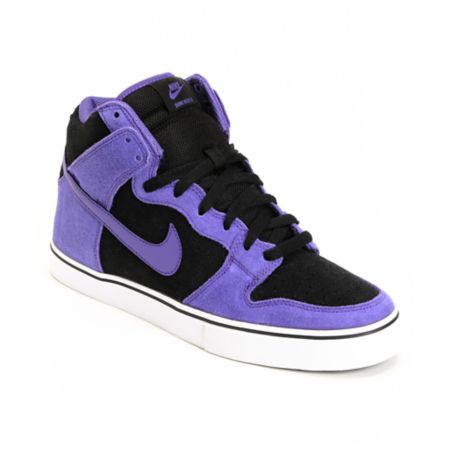 Nike Dunk High LR Black & Varsity Purple Shoe