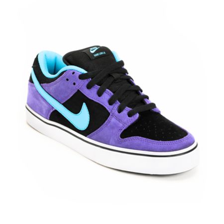 Nike Dunk Low LR Purple & Chlorine Skate Shoe
