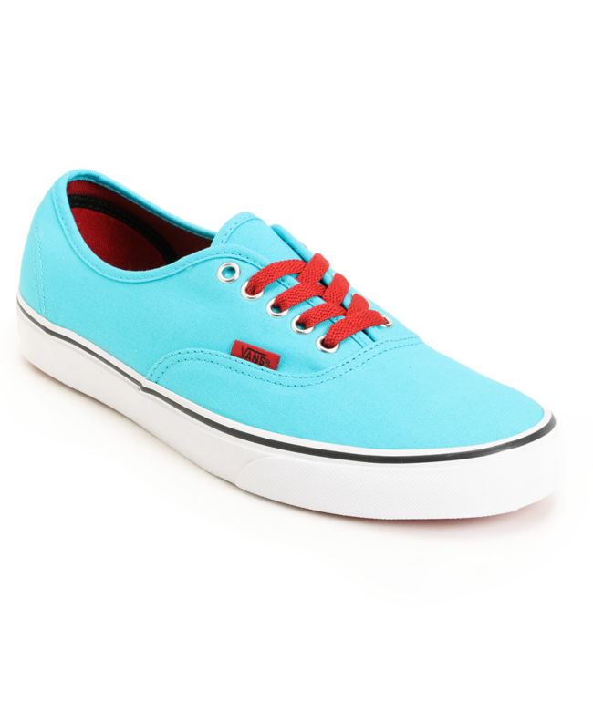 Vans Authentic Scuba Blue & Chili Pepper Red Shoe