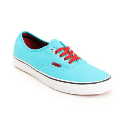 Vans Authentic Scuba Blue & Chili Pepper Red Shoe