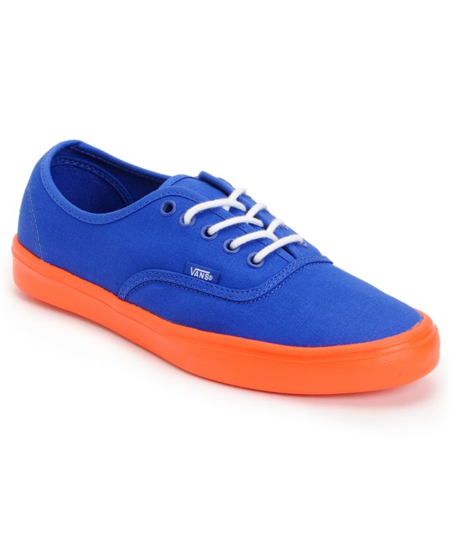 Vans Authentic Lite Blue & Orange Shoe