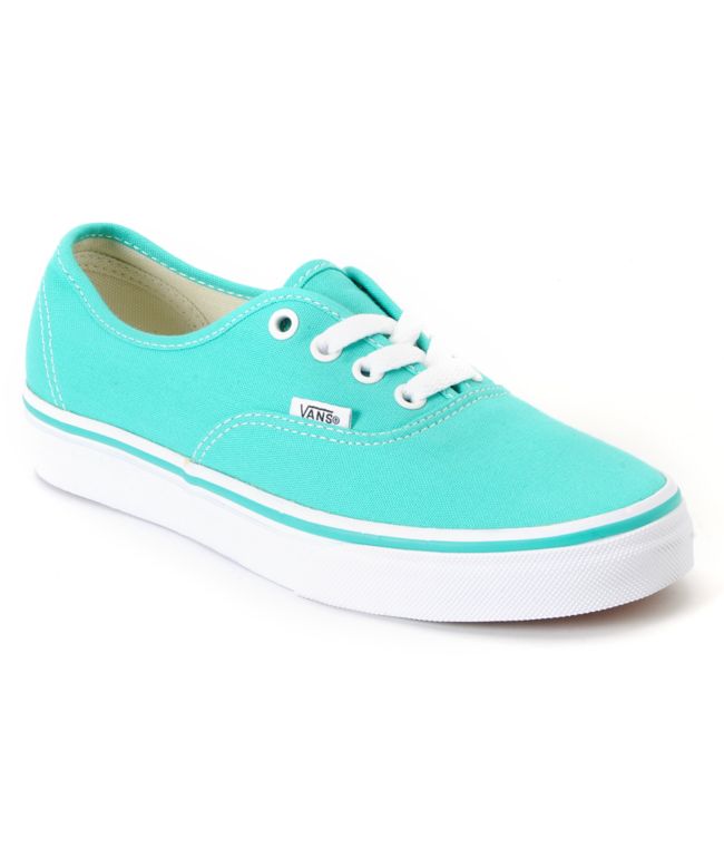 Vans Authentic Pool Green & White Shoe