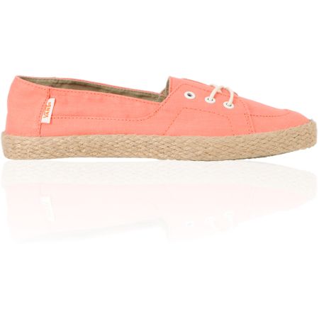 Vans Girls Palisades Vulcanized Fusion Coral & Hemp Slip On Shoe
