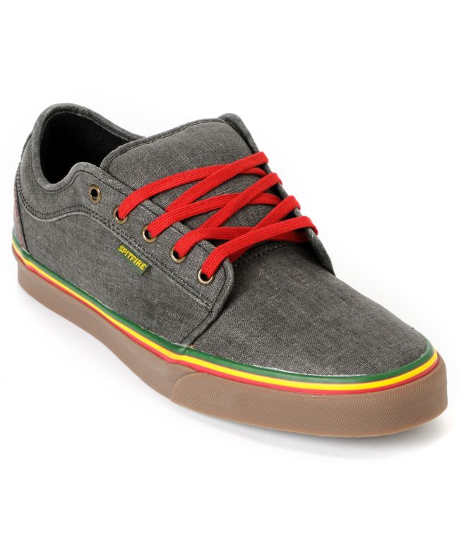 Vans Chukka Low Spitfire x Cardiel Hemp Rasta Skate Shoe