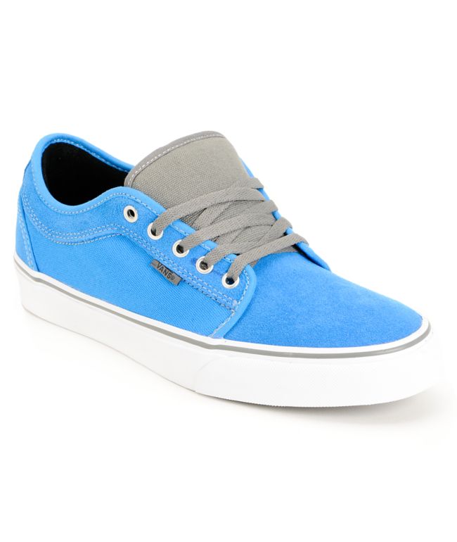 Vans Chukka Low Bright Blue & Pewter Skate Shoe
