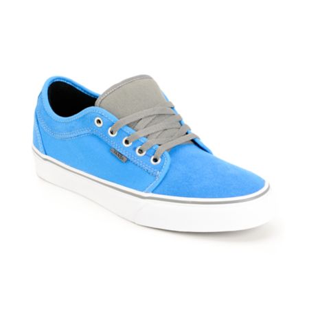 Vans Chukka Low Bright Blue & Pewter Skate Shoe