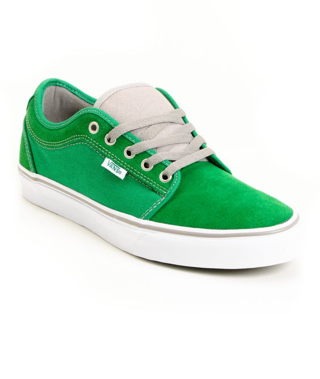 Vans Chukka Low Green & White Skate Shoe