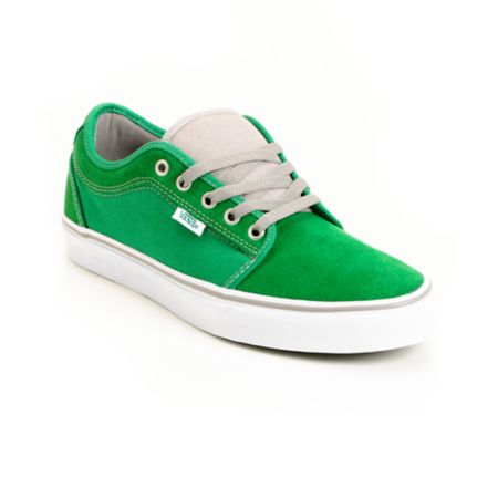 Vans Chukka Low Green & White Skate Shoe