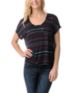Empyre Girls Black Hatfield Tribal Print Tee Shirt