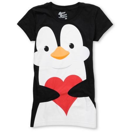 Bitter Sweet Big Pengie Black Tee Shirt 