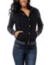 Empyre Girls Madison Black & Speckle Varsity Zip Up Hoodie