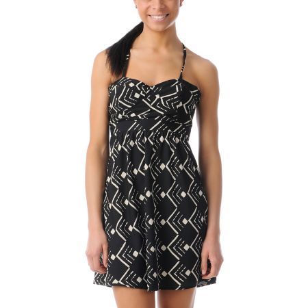 ONeill Luna Black Tribal Print Dress
