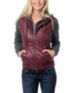 Dravus Girls Meridian Red Hooded Vest Jacket