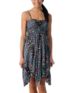 Billabong Bretton Handkerchief Berry Print Strapless Dress