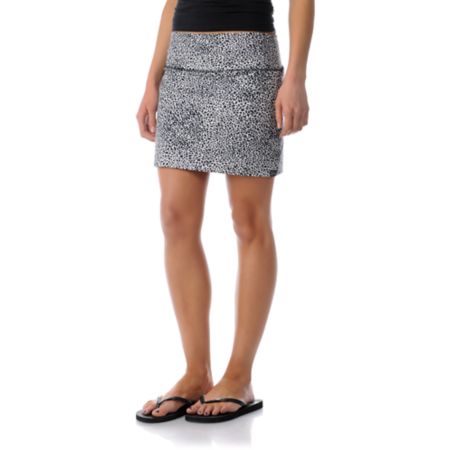 Billabong Girls Nights Free Cheetah Print Mini Skirt